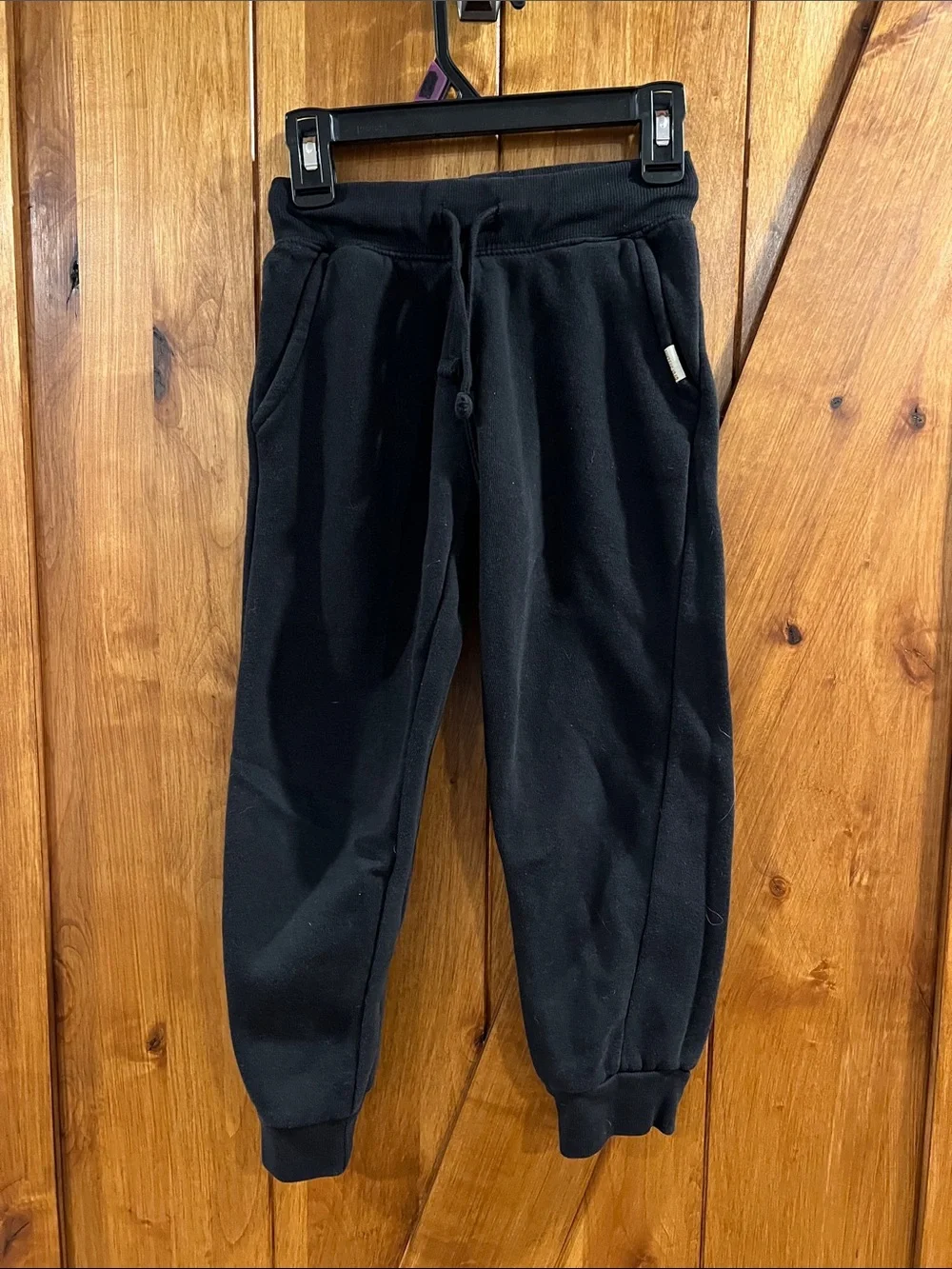 Kids Black Fleece Jogger Pants - Comfortable Everyday Bottoms
